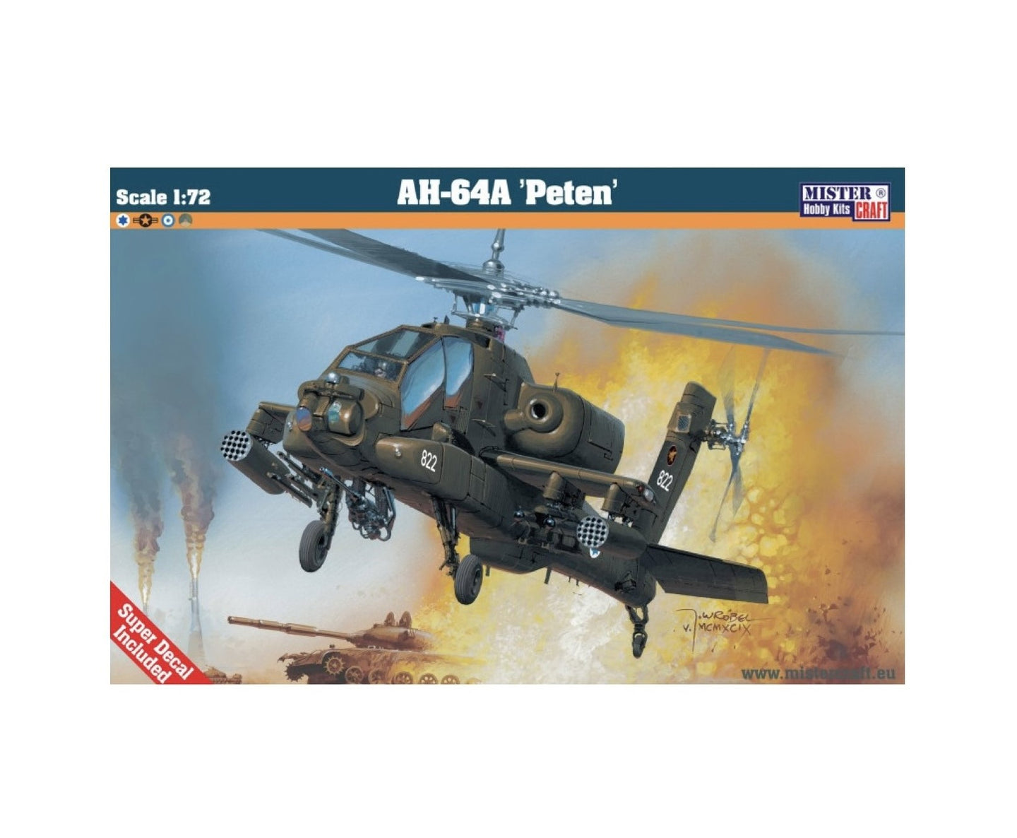 040383 - Apache AH-64A 'Peten' (Helicopter) 1:72 Scale